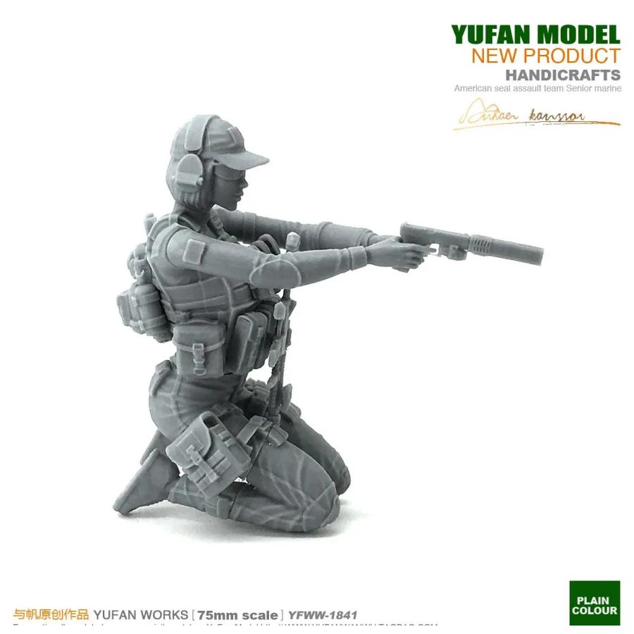 1/24 (75mm) アメリカ軍 特殊部隊 SEALs 女性隊員 アサルトチーム 跪き