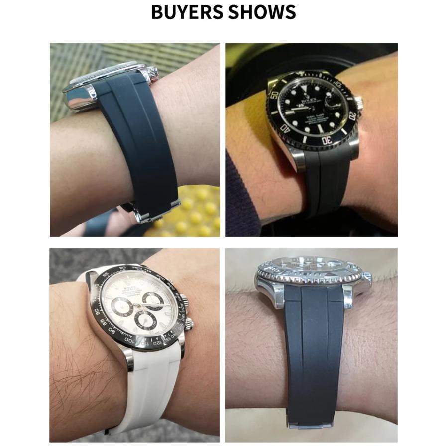 ROLEX ロレックス 交換 防水ラバー 時計バンド 腕時計ベルト ROLEX ロレックス 交換 防水ラバー 時計バンド 腕時計ベルト
