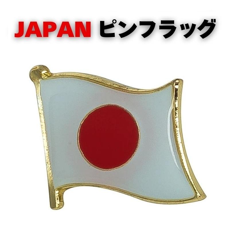国旗デザインピンバッジ7個セット 風になびく ピンバッジ 日の丸 日本の国旗 日章旗 自衛隊 JAPAN