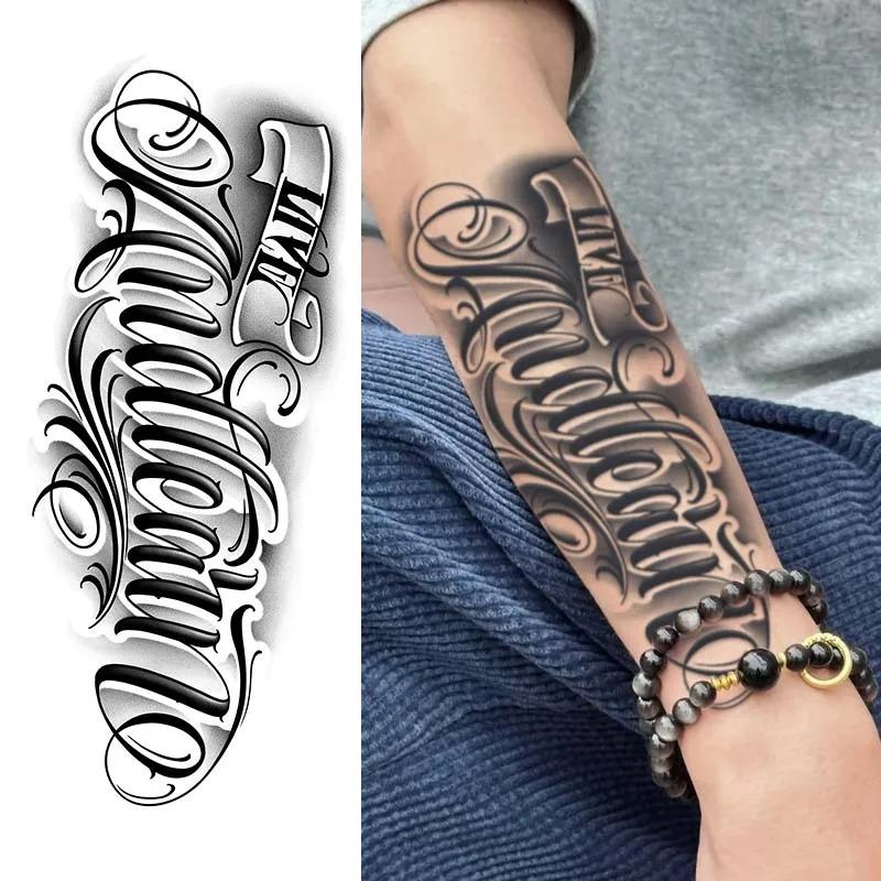 ジャグア タトゥー Tattoo シール ステッカー 腕 足 モノクロ 入れ墨