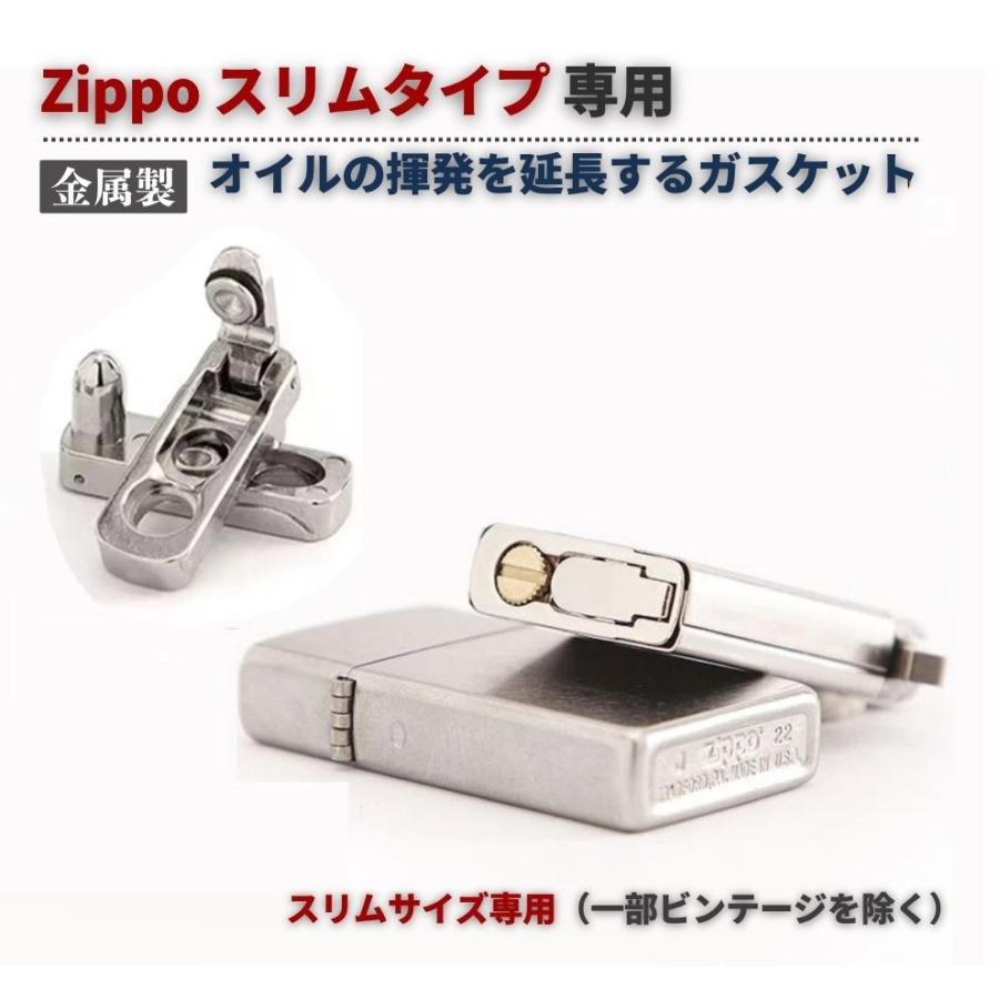 スリムタイプ】Zippoスリムのオイルの揮発を大幅に延長！ オイル