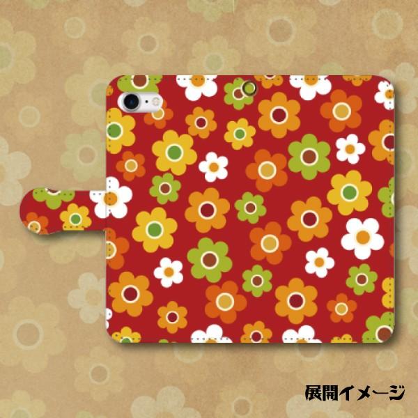 スマホケース 手帳型ケース Iphone アイフォン 花柄 レトロポップ 昭和レトロ フラワー カラフル It Monobase 通販 Yahoo ショッピング