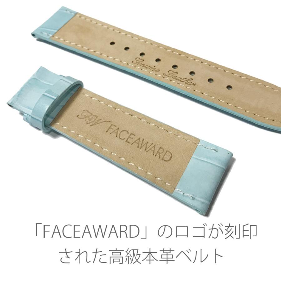 Apple Watch バンド 40mm 38mm FACEAWARD バックル_RoseGold シルク カーボン エナメル メッシュ 本革 ワンプッシュ式バックル｜monocase-store｜08