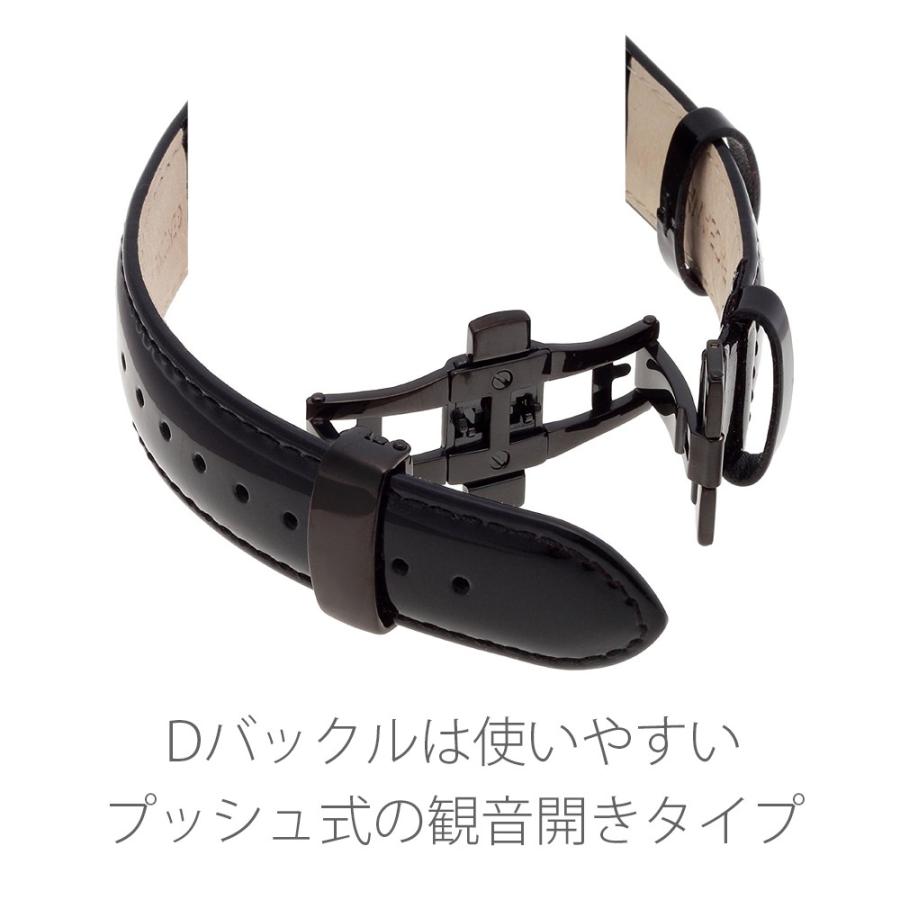 Apple Watch バンド 44mm 42mm 40mm 38mm FACEAWARD バックル_Black ガルーシャ 本革 ワンプッシュ式バックル｜monocase-store｜05