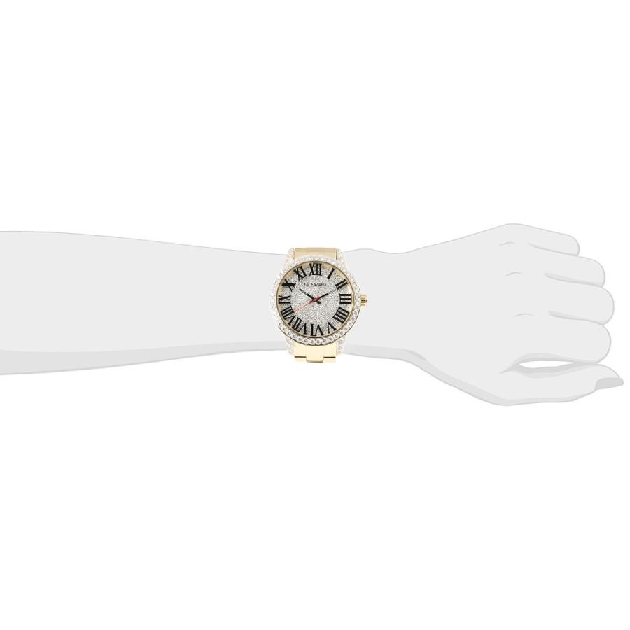 腕時計 ビックフェイス スワロフスキー ジルコニア メンズ レディース watch FACEAWARDの画像