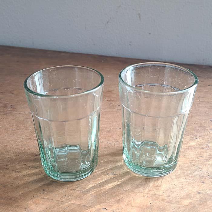 インド チャイグラス ガラス グリーン 2個セット｜monochrome-zakka｜02