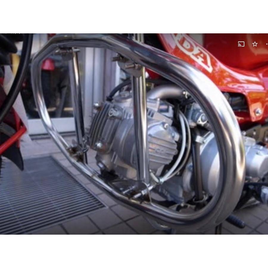 CT110用ブッシュバー、ステンレスポリッシュ済み、軽量で、邪魔にならない大きさです。入荷済み。