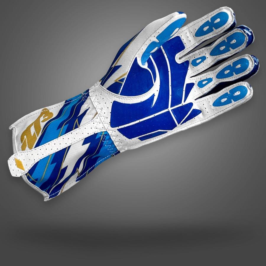 273 BLITZ V3 レーシンググローブ Blue White Gold (ブルー 273 BLITZ V3 レーシンググローブ Blue White Gold (ブルー
