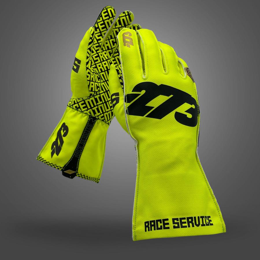 273 RACE SERVICE レーシンググローブ レースサービス 蛍光 273 RACE SERVICE レーシンググローブ レースサービス 蛍光