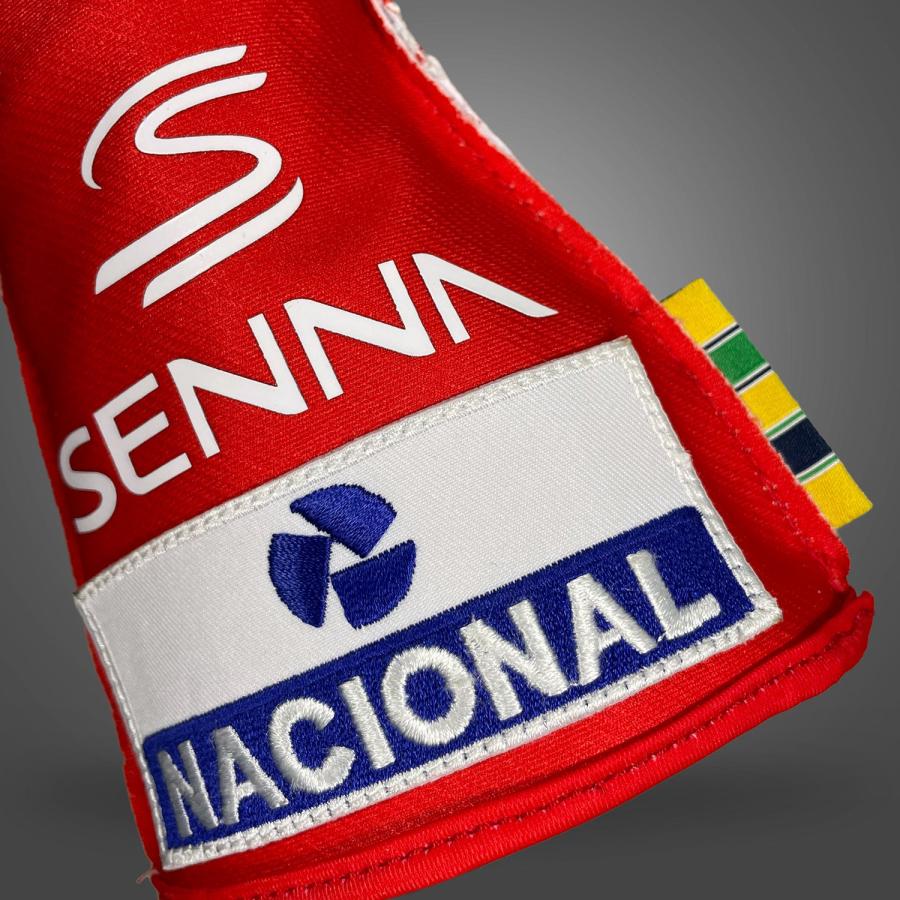 -273 レーシンググローブ AYRTON SENNA Red/White （アイルトン セナ モデル レッド） レーシングカート・走行会用グローブ MY2024｜monocolle｜02