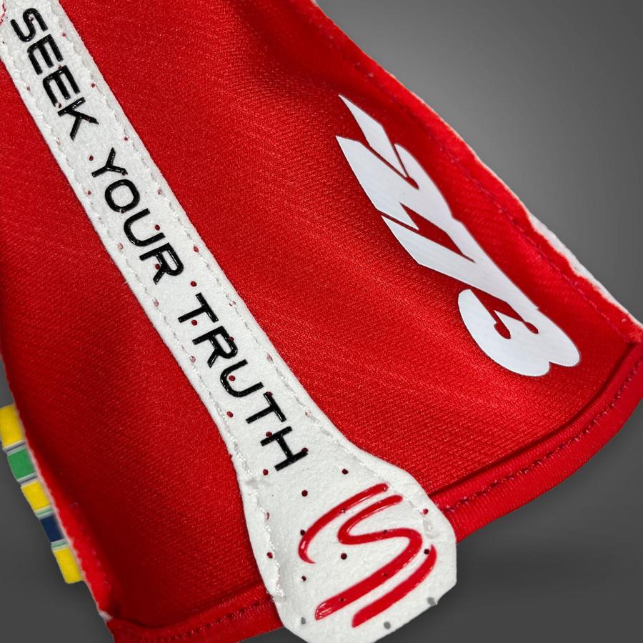 -273 レーシンググローブ AYRTON SENNA Red/White （アイルトン セナ モデル レッド） レーシングカート・走行会用グローブ MY2024｜monocolle｜04