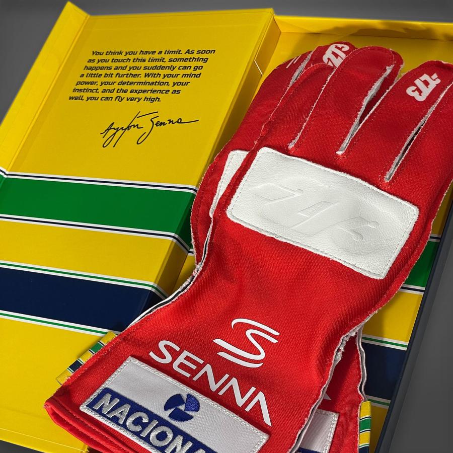 273 レーシンググローブ AYRTON SENNA レッド RED×WHITE 273 レーシンググローブ AYRTON SENNA レッド RED×WHITE