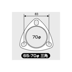 JURAN　スーパーマフラーガスケット(メタル製)　直径65〜70mm 三角　1枚入り｜monocolle