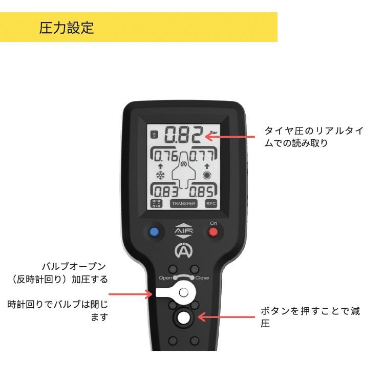 ALFANO アルファノ タイヤコントロール AIR 空気圧測定 エアゲージ CO2カートリッジタイプ(A1950)※カートリッジは付属しません。別途お買い求め下さい。の画像