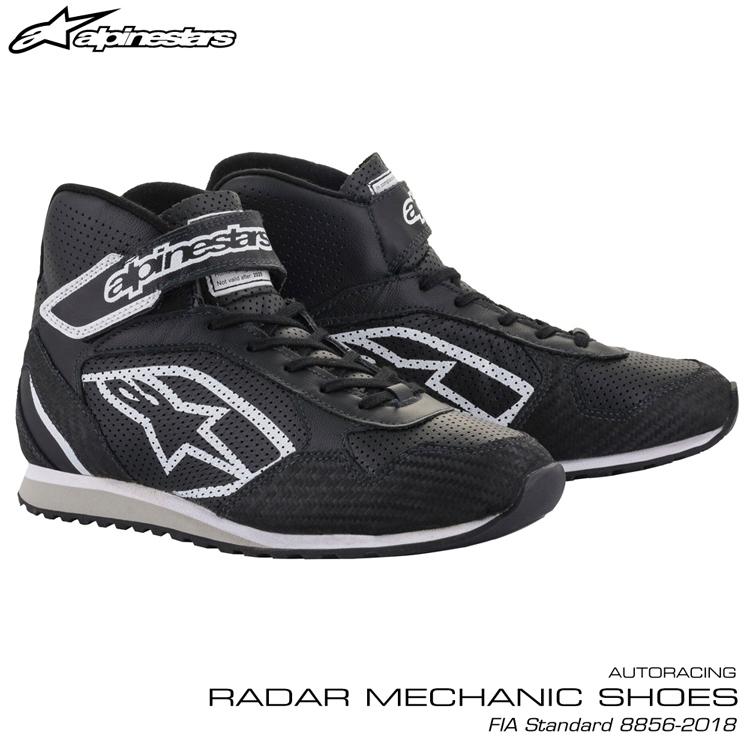 在庫限り：アルパインスターズ RADAR SHOES ブラック×ホワイト(12