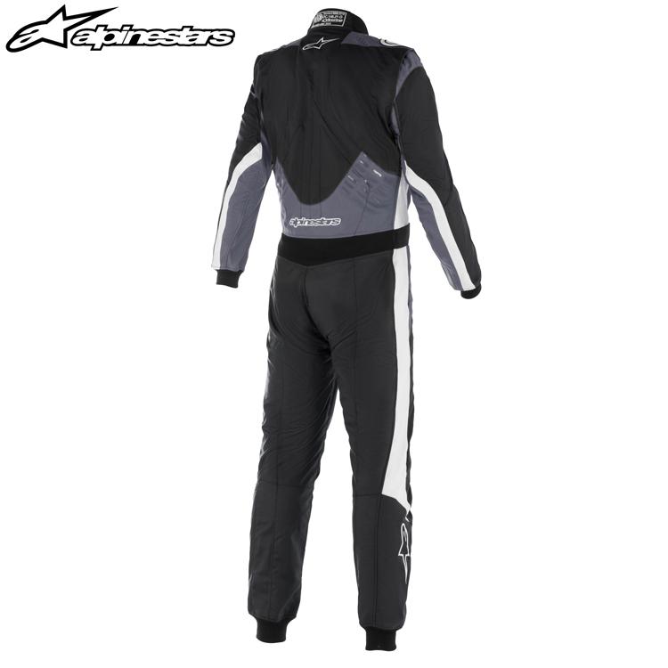 在庫限り：アルパインスターズ GP PRO COMP V2 SUIT ブラック×アスファルト×ホワイト レーシングスーツ FIA8856-2018公認モデル (3352022-1128) MY2022の画像