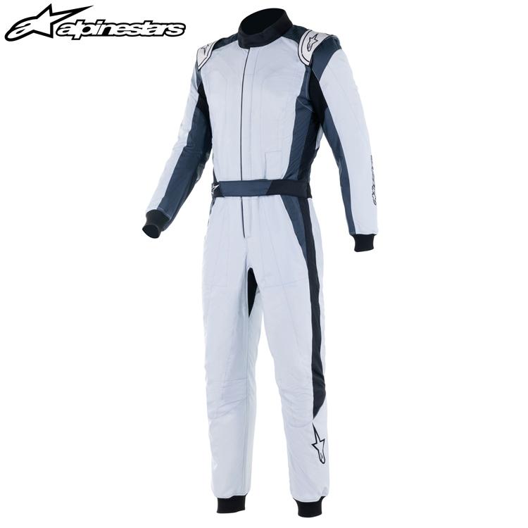 在庫限り：アルパインスターズ GP PRO COMP V2 SUIT シルバー×ブルー×アスファルト×ブラック レーシングスーツ FIA8856-2018公認モデル (3352022-1904)