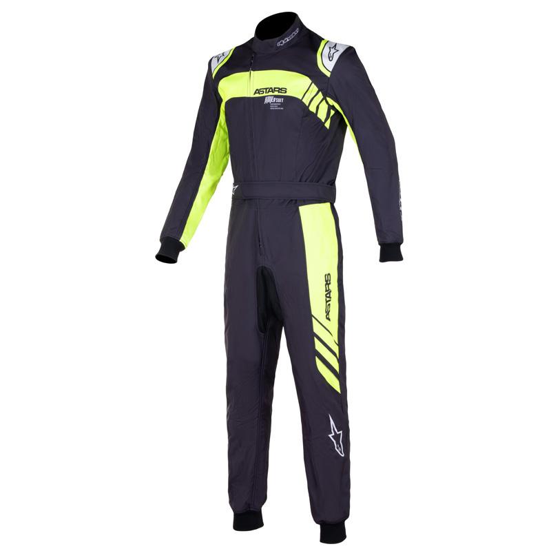 202223モデル アルパインスターズ KMX9 v2 GRAPHIC3 SUIT ブラック×イエロー レーシングスーツ レーシングカート