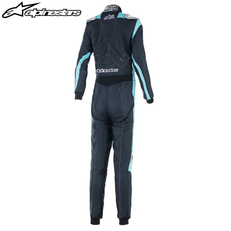 アルパインスターズ STELLA GP PRO COMP V2 SUIT ブラック×ターコイズ レディース用 レーシングスーツ FIA8856-2018公認モデル (3360022-1721) MY2022の画像