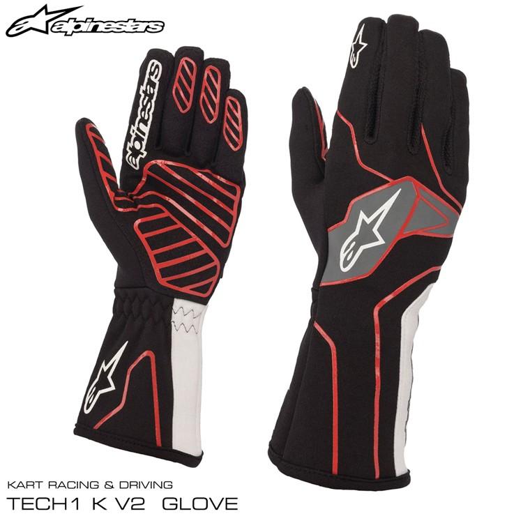 中古】 アルパインスターズ レーシンググローブ TECH1-K V2 ブラック