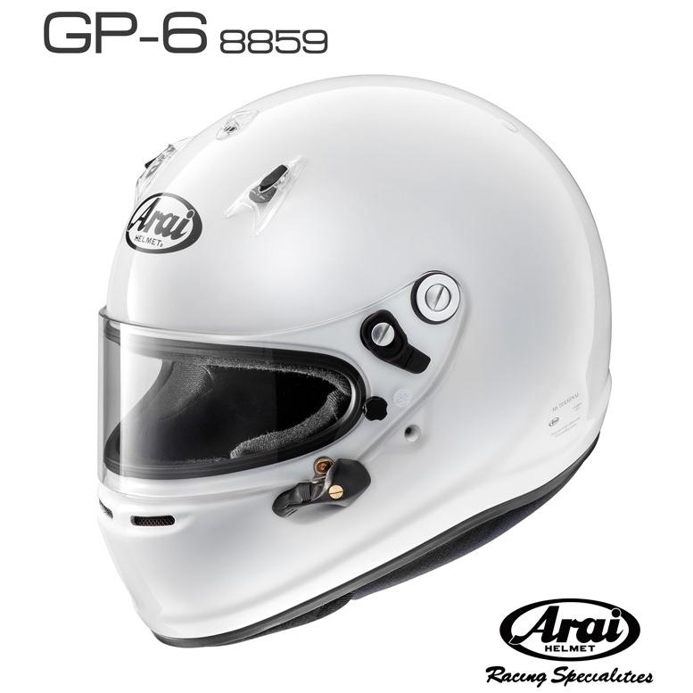 Arai（アライ）ヘルメット GP-6 8859 ホワイト Mサイズ（57cm