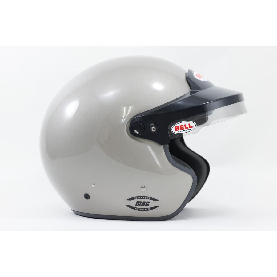 BELL RACING ヘルメット MAG チタニウム オープンフェイスタイプ HANSクリップレスモデル FIA公認8859-2015 SA2015 (1435AXX)｜monocolle｜02