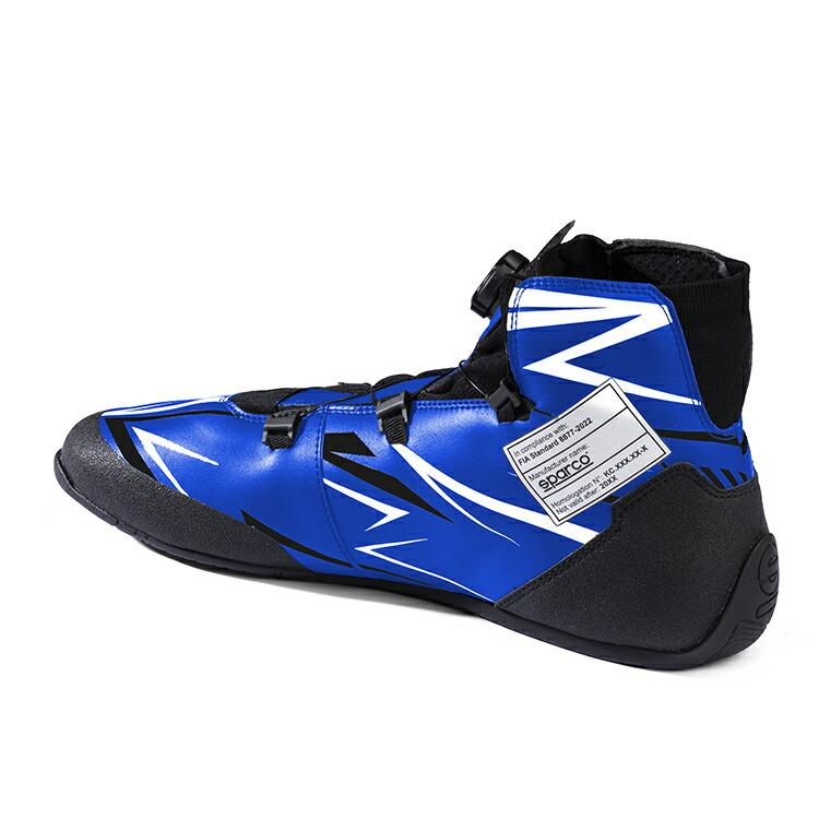 新品Sparco（スパルコ）のレーシングシューズ SPARCO スパルコ K-RAPID ROTOR レーシングシューズ ブルー FIA8877