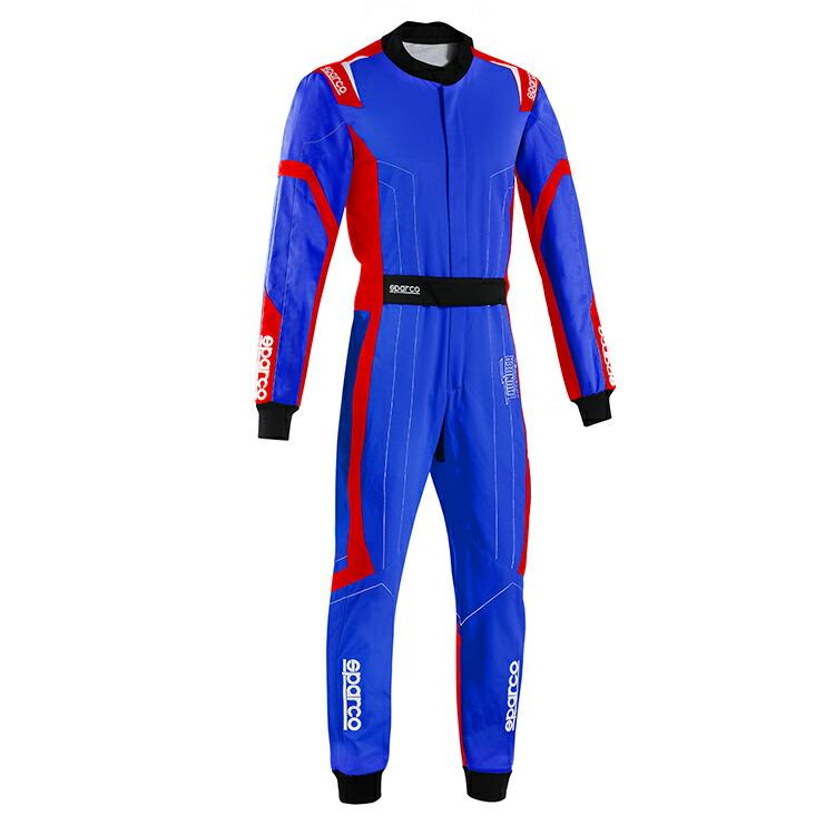 sparco スパルコ THUNDER ADVANCED レーシングスーツ ブルー×レッド 