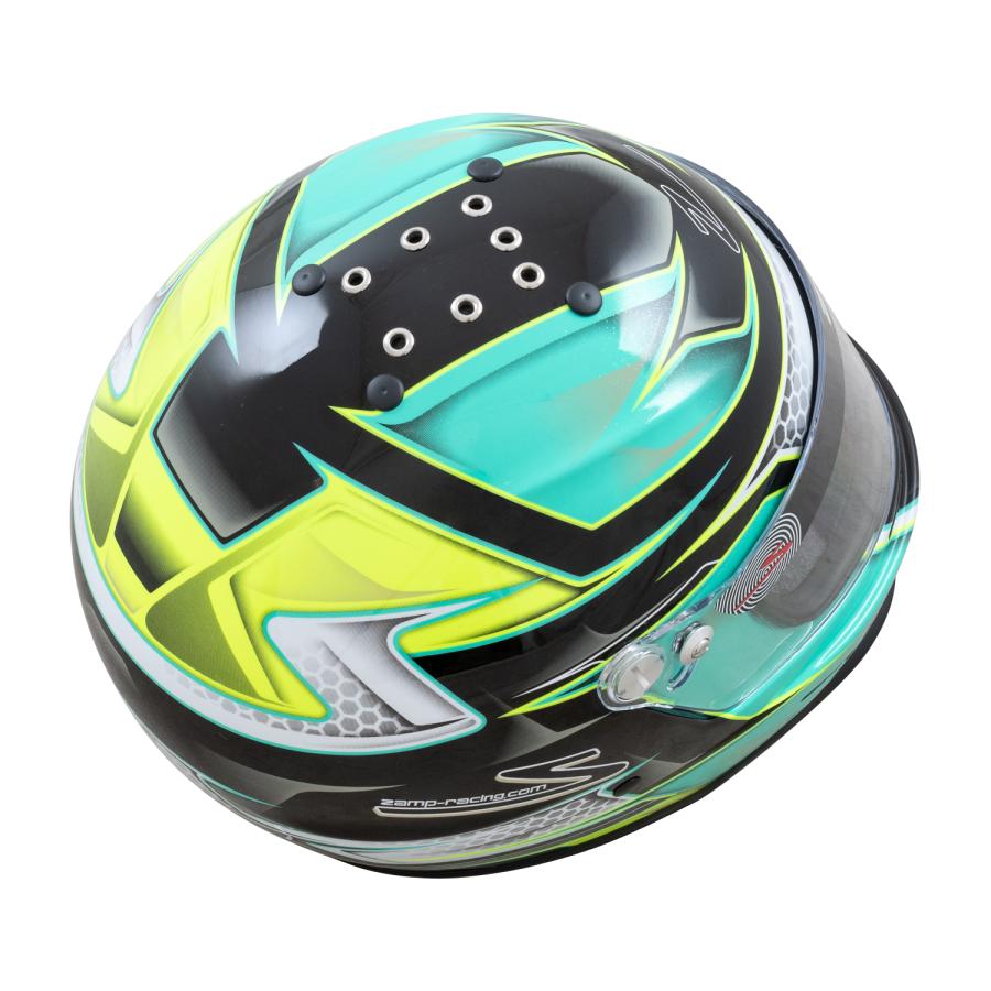 Zamp Helmet RZ-42Y Youth Snell CMR2016規格 Green/Silver グリーン