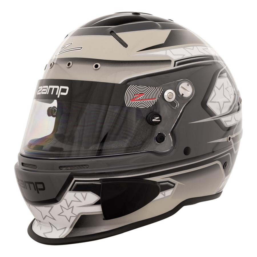 本国在庫限り：Zamp Helmet RZ-70E Switch Gray/Light Gray Graphic