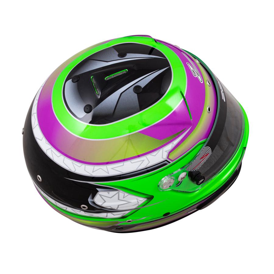 Zamp Helmet RZ-70E Switch Graphic Green/Purple グリーン/パープル グラフィック Graphic Snell SA2020 / FIA 8859-2015 ザンプヘルメット 4輪ヘルメット