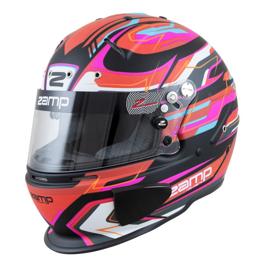 Zamp Helmet RZ-70E Switch Matte Red/Black Graphic マット