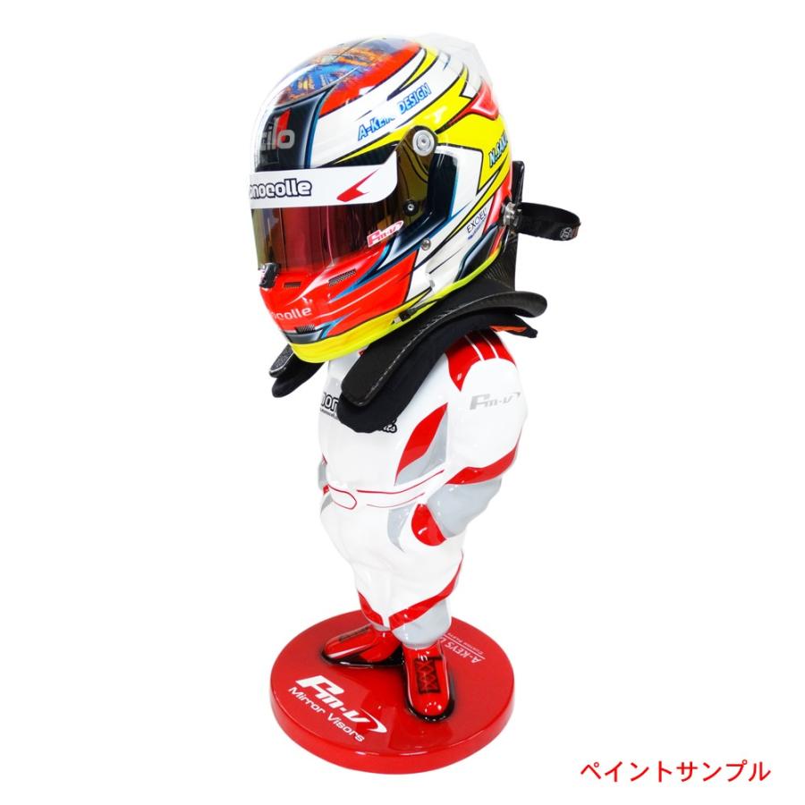 ヘルメット スタンド ディスプレイ人形 無塗装（塗装用 荒仕上げ