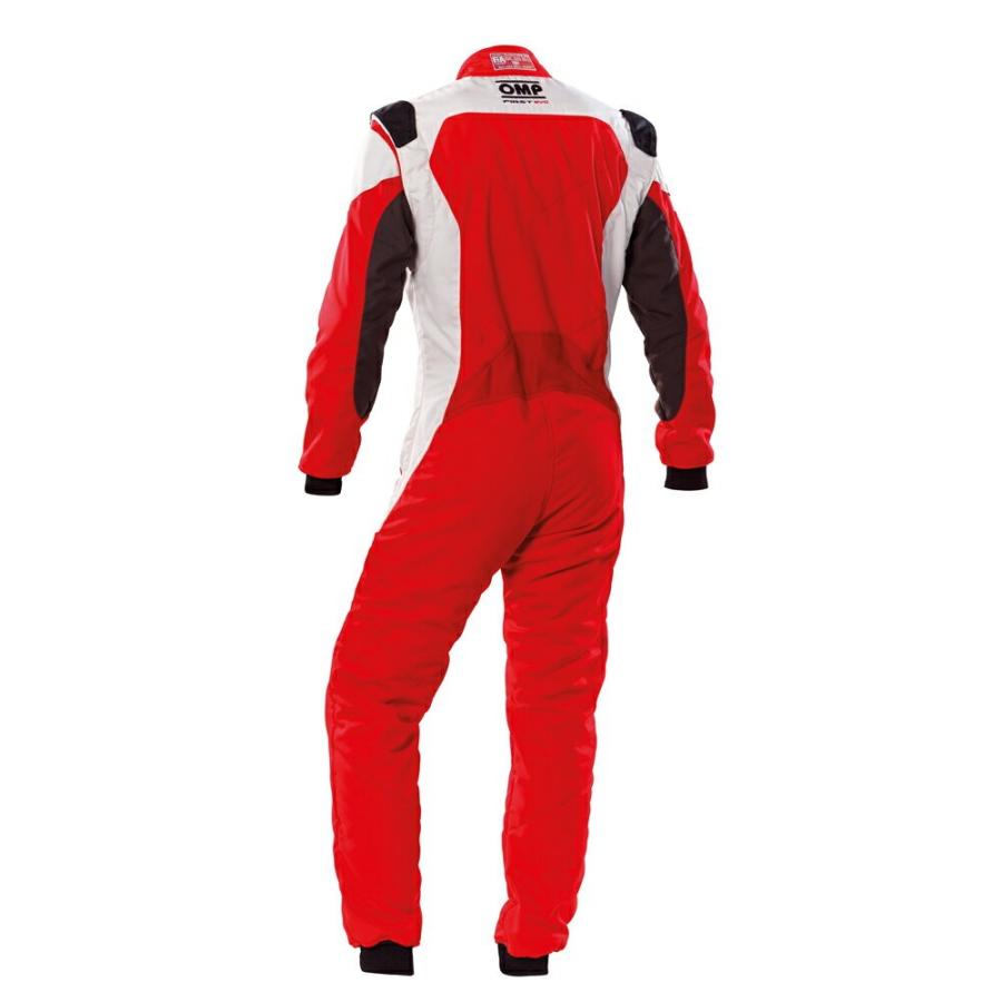 OMP FIRST-EVO SUIT MY2020 レッド×ホワイト(063) レーシングスーツ FIA8856-2018公認 Red×White｜monocolle｜02