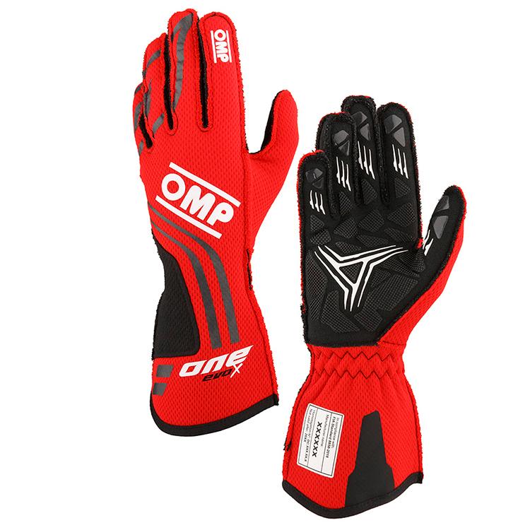 OMP ONE EVO-X GLOVE レッド(061) レーシンググローブ FIA公認