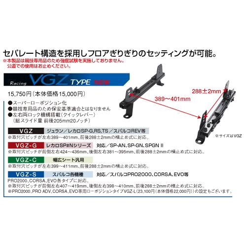 JURAN ジュラン VGZタイプ スバル インプレッサ JURAN ジュラン シートレール 右用 VGZタイプ インプレッサ GC8 GF8