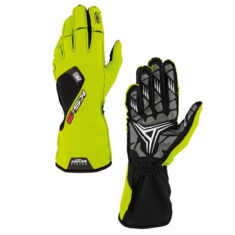 2026 NEWモデル！ OMP KS-3 GLOVE イエロー×ブラック(059) レーシンググローブ レーシングカート・走行会用 (KB0-2756-A01-059) MY2026 | 