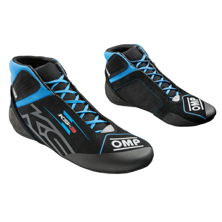 2026 NEWモデル！ OMP KS-3 SHOES ブラック×シアン(275) レーシング