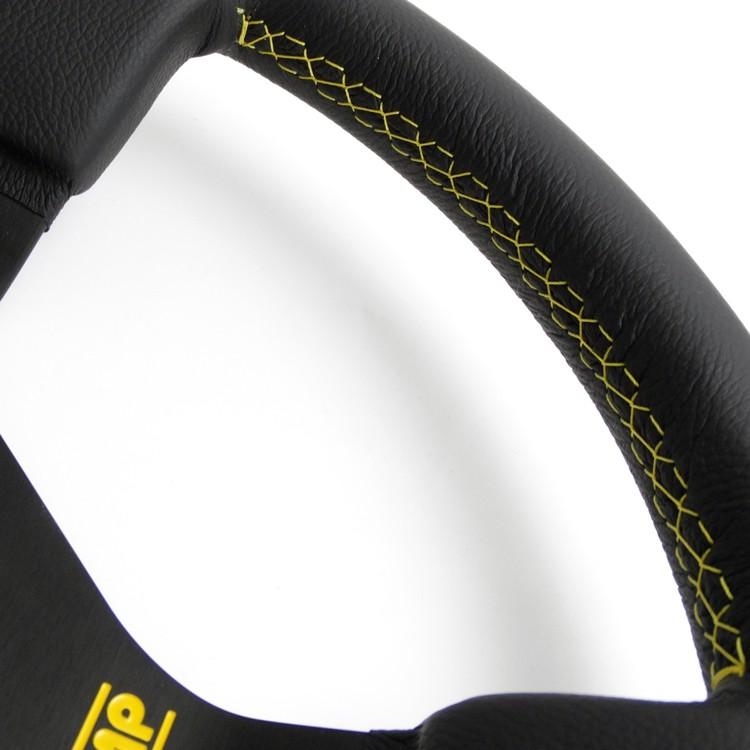 OMP ステアリング OD1980-071 WRC ブラック レザー イエロー OMP ステアリング OD1980-071 WRC ブラック レザー イエロー