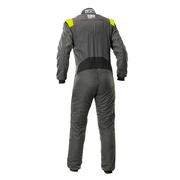 OMP FIRST EVO SUIT アンスラサイト×イエロー (184) レーシングスーツ FIA8856-2018公認モデル (IA0-1874-A01-184) MY2025の画像