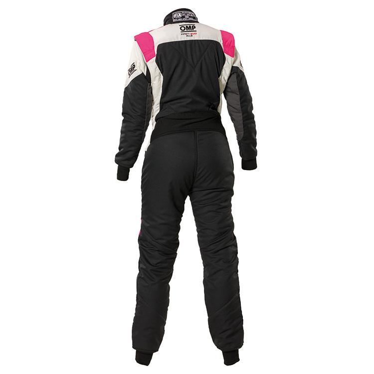 OMP FIRST EVO ELLE(レディース) SUIT ブラック×フクシア(277) 女性専用レーシングスーツ FIA8856-2018公認(IA0-1874-A02-277) MY2025の画像