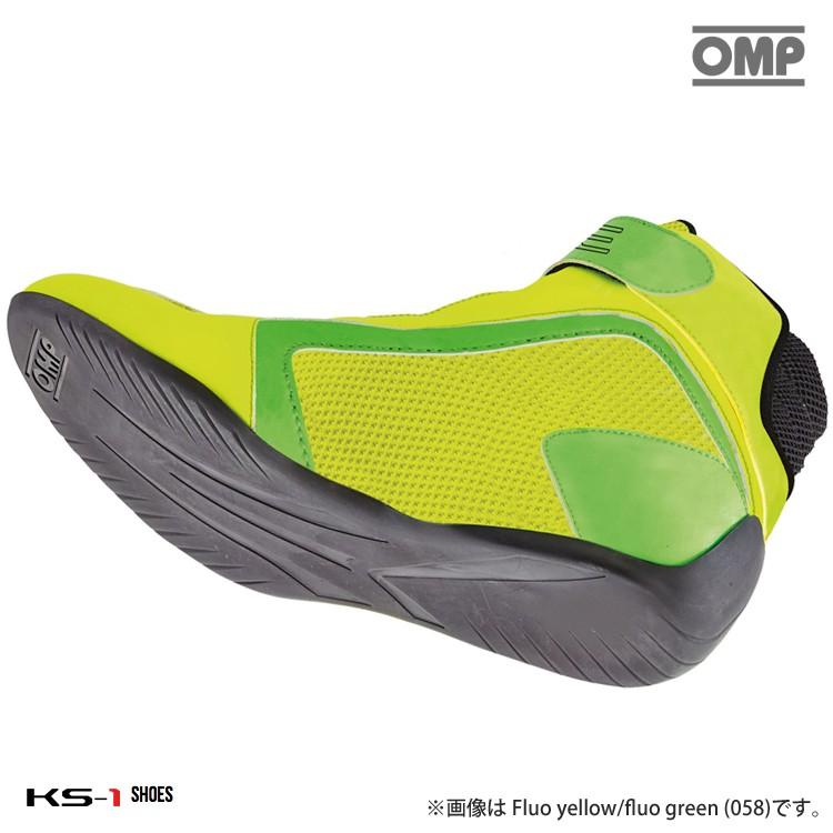 在庫限り：OMP KS-1 SHOES ホワイト×ブラック×レッド レーシング