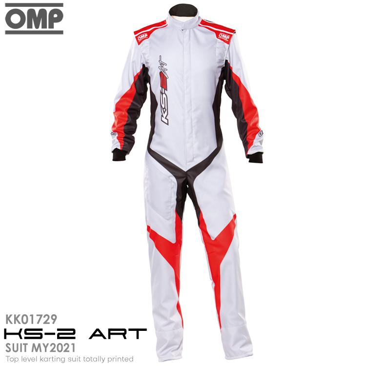 OMP KS-2 ART LEVEL 086) ライトグレー×レッド(086) (KK レーシング