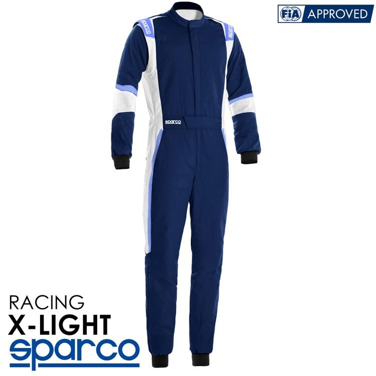 格安即決 Sparco スパルコ レーシングスーツ X Light エックス ライト R546 ネイビーブルー ホワイト Fia公認56 00 x ce コンビニ受取対応商品 Baksotelkomutomo Site