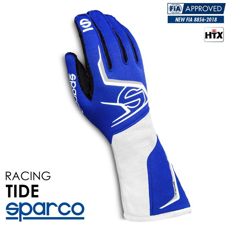 在庫限り：SPARCO スパルコ TIDE GLOVE ブルー×ホワイト レーシング 