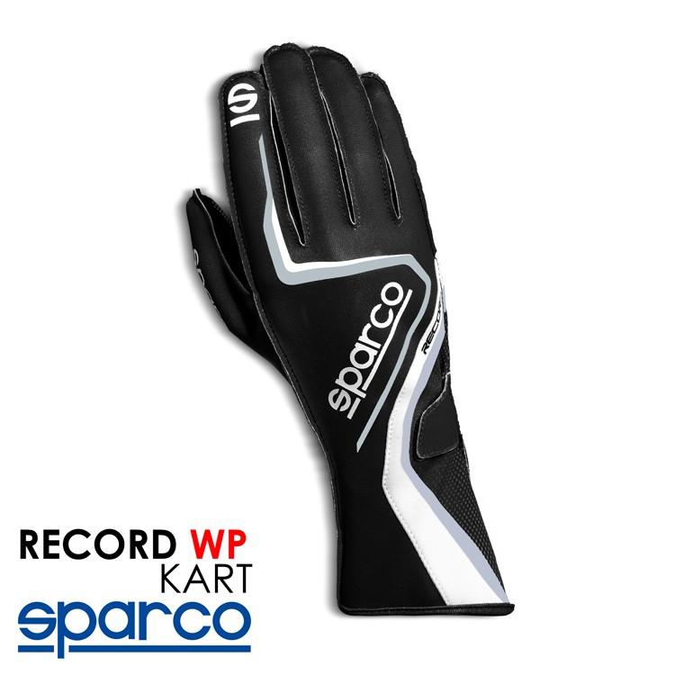 SPARCO スパルコ RECORD-WP KART ブラック×ホワイト レインコンディション向けレーシンググローブ レーシングカート用 (002555WP_NR)｜monocolle