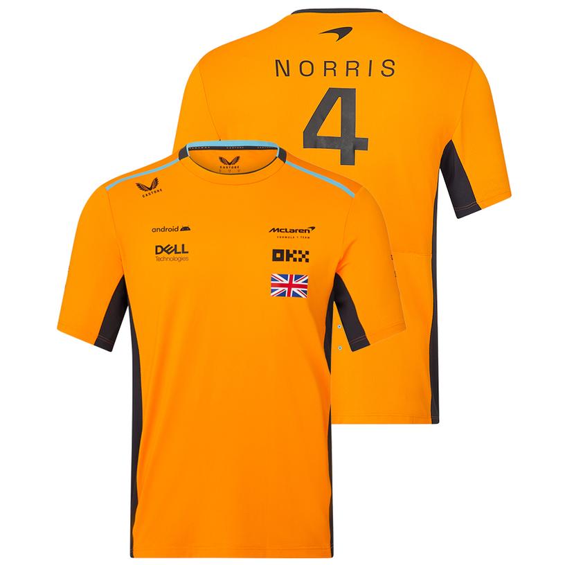 F1 マクラーレン チーム ランド・ノリス ドライバー Tシャツ F1 マクラーレン チーム ランド・ノリス ドライバー Tシャツ