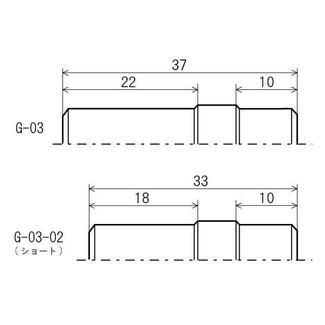 Triple K トリプルケー ホイールハブ スタットボルトM8 / 37mmロング 1
