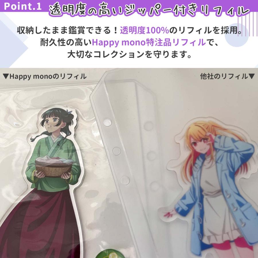 アクスタケース A5サイズ アクスタ 収納 ファイル アクリルスタンド 推し活グッズ 推し活 持ち運び オタ活グッズ バインダー 6穴 |  | 12