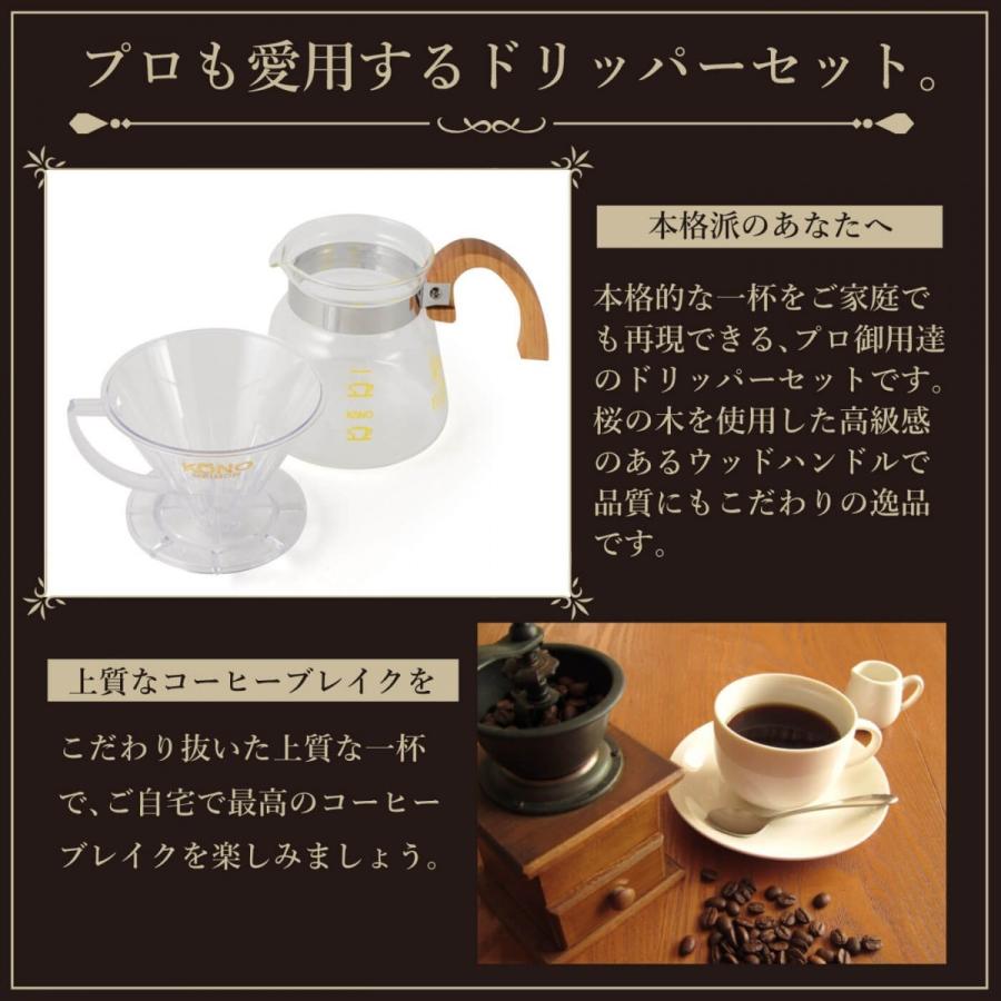 KONO式 珈琲サイフォン コーノ式 MD-40WD 名門 ドリッパーセット ウッドハンドル 4人用 クロス付き |  | 01